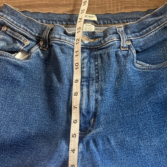 Vintage 90s Cherokee Medium Wash 12 Ankle Womens High Rise Jeans - Picture 5 of 9